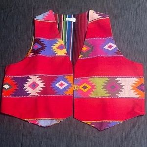 Aztec‎ Guatemalan vest 100% cotton large